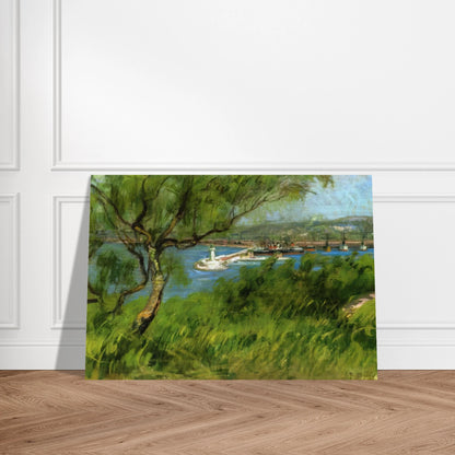 VIEW OF A PORT - Raoul Dufy Brushed Aluminum Print - 70x100 cm / 28x40 inches | Raoul Dufy Aluminum Print | Raoul Dufy Prints