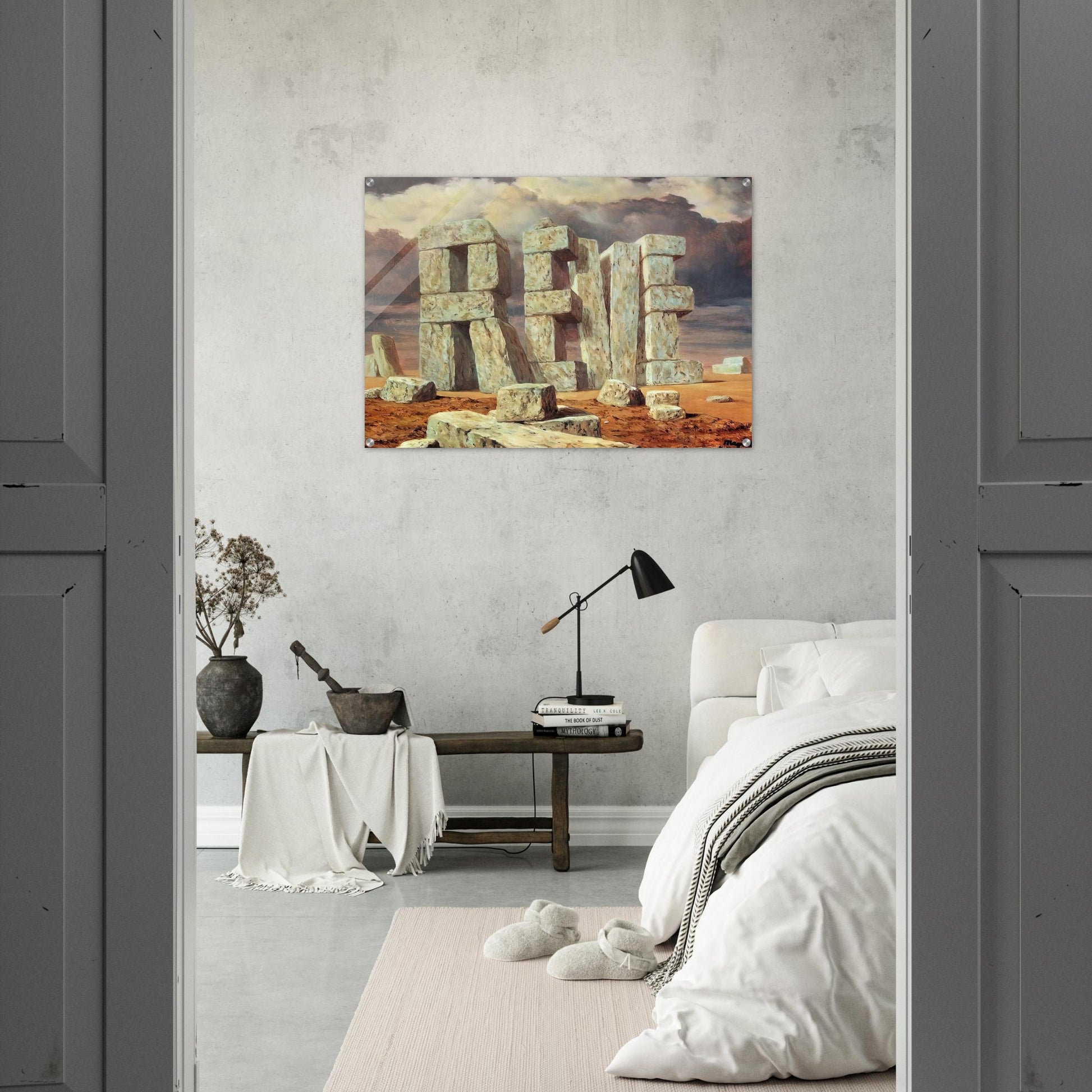 THE ART OF CONVERSATION 1950 - Rene Magritte Acrylic Print - 70x100 cm / 28x40″ inches