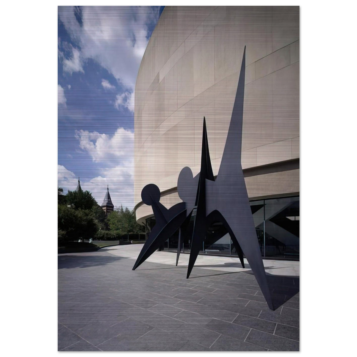 TWO DISCS 1965 - Alexander Calder Brushed Aluminum Print - 70x100 cm / 28x40 inches | Alexander Calder Aluminum Print | Alexander Calder Prints