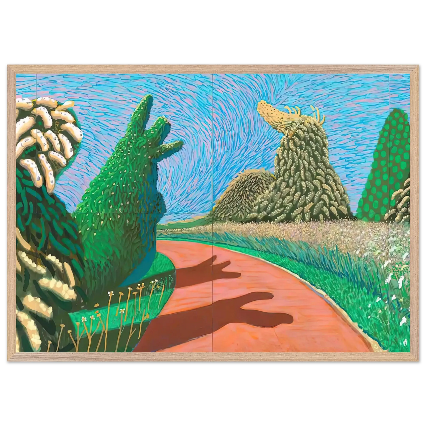 David Hockney - David Hockney Wall art - 70x70 cm / 28x28 Inches - Fine Art Poster - -