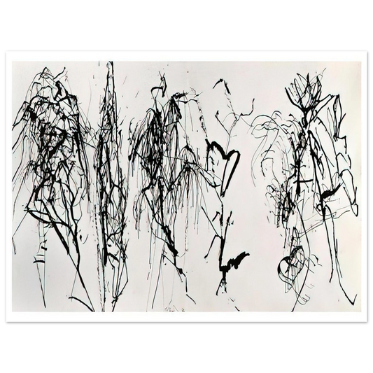 Brice Marden - Summer Scroll #8 Five Kinds of Hydra Trees - 1986  75x100 cm / 30x40inches Fine Art Poster
