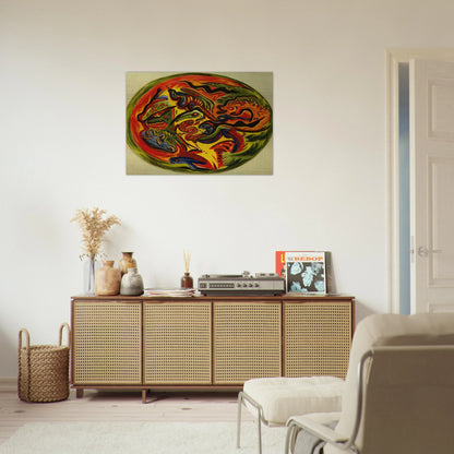 CIRCLE 1941 - Jackson Pollock Brushed Aluminum Print - 70x100 cm / 28x40 inches | Jackson Pollock Aluminum Print | Jackson Pollock Prints