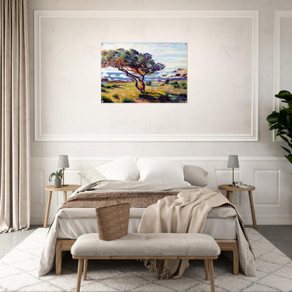 Rafales de vent, Le Brusc - 1911 - Armand Guillaumin Acrylic Print - 70x100 cm / 28x40″ inches | Armand Guillaumin Wall Art | Armand Guillaumin Prints