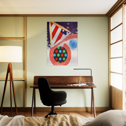 A Free for All - James Rosenquist Brushed Aluminum Print - 70x100 cm / 28x40 inches | James Rosenquist Aluminum Print | James Rosenquist Prints