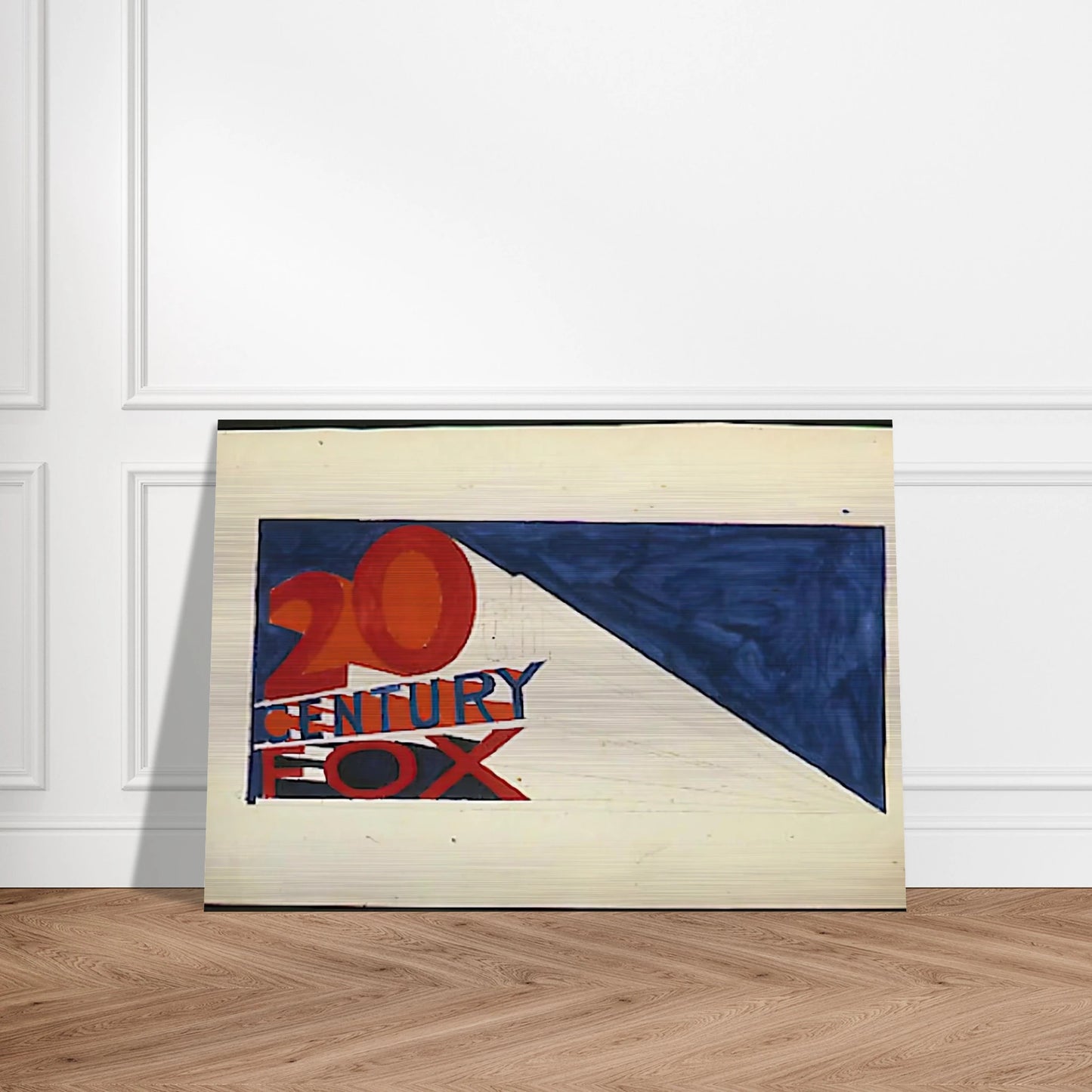 TRADEMARK 6 1962 - Edward Ruscha Brushed Aluminum Print - 70x100 cm / 28x40 inches | Edward Ruscha Aluminum Print | Edward Ruscha Prints