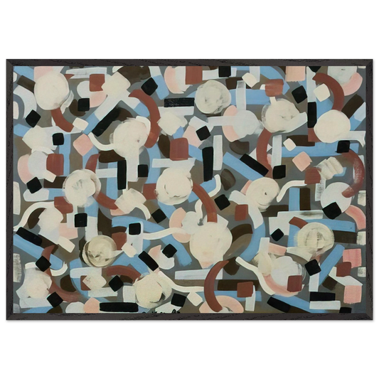 Untitled - 1952 N6 - Bradley Walker Tomlin 70x100 cm / 28x40 inches Framed Art Print – Black Wooden Frame