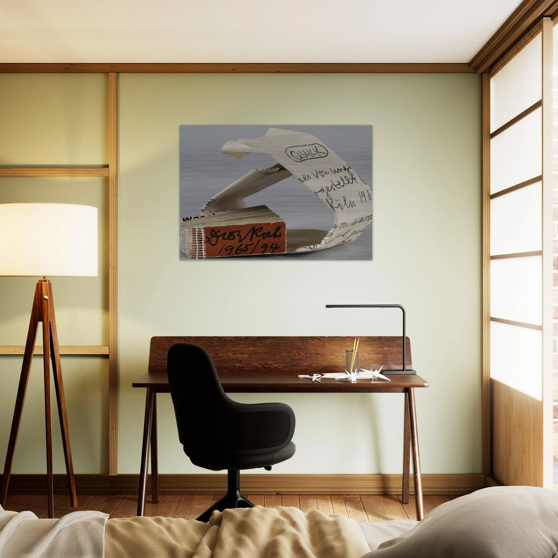 Quick - 1965 - Dieter Roth Brushed Aluminum Print - 70x100 cm / 28x40 inches | Dieter Roth Aluminum Print | Dieter Roth Prints