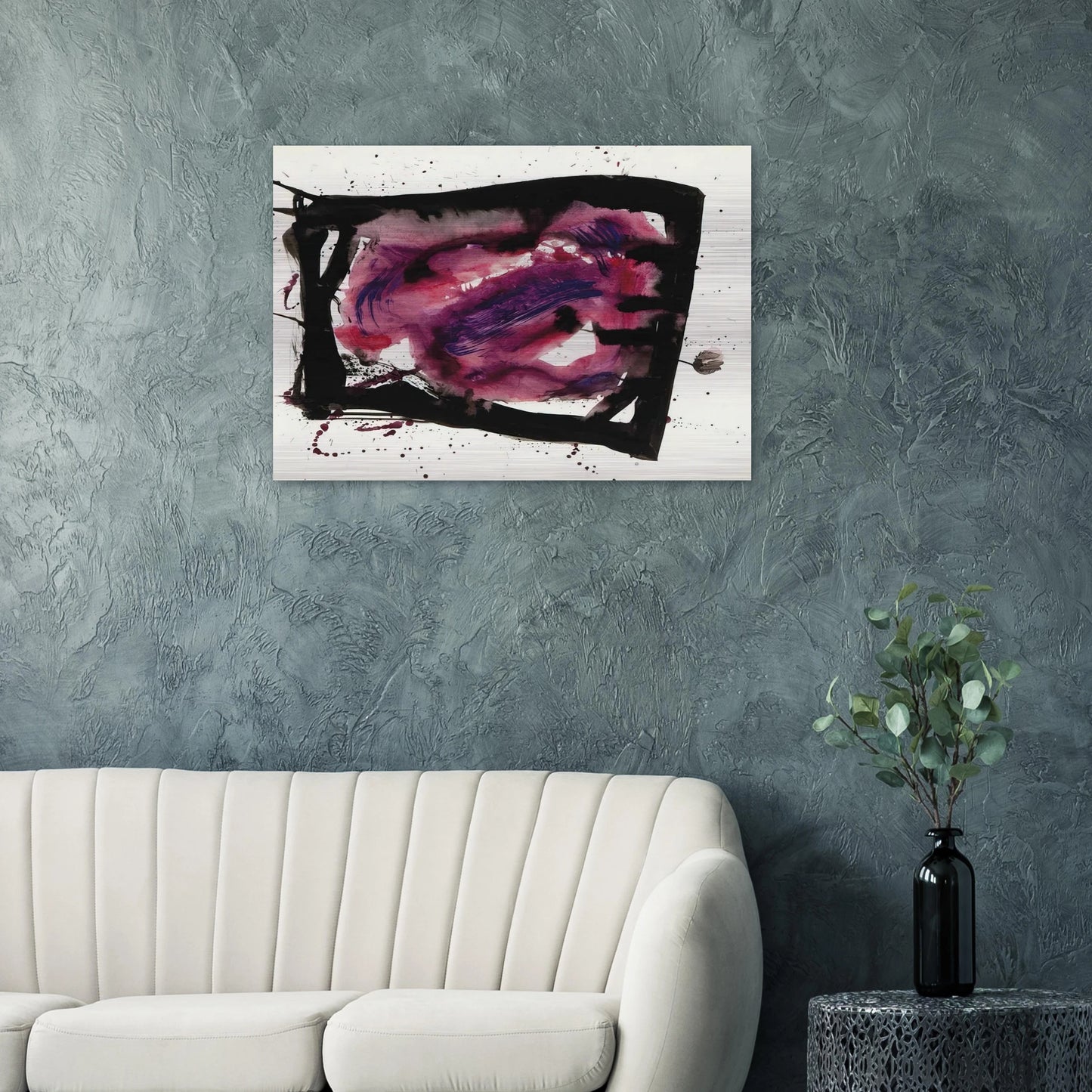 Untitled  SF72-1009  - Sam Francis Brushed Aluminum Print - 70x100 cm / 28x40 inches | Sam Francis Aluminum Print | Sam Francis Prints