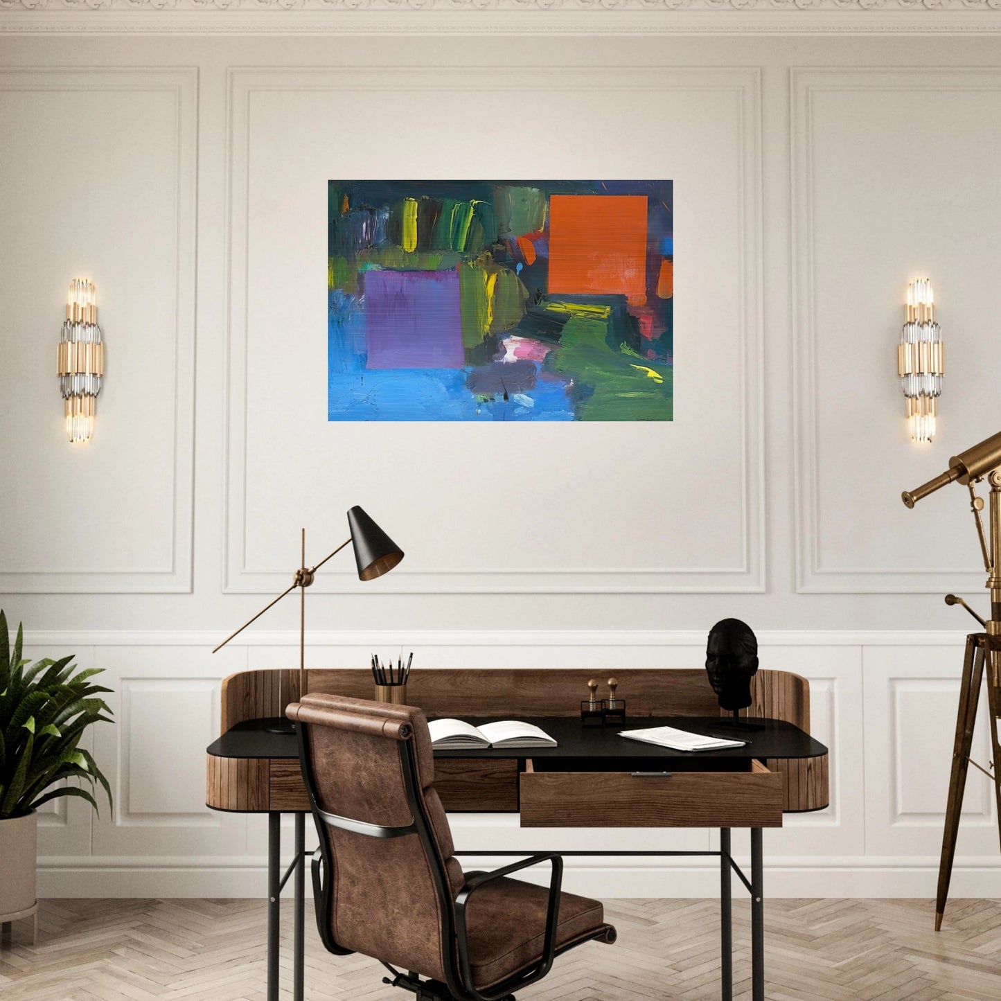 Renate s Nantucket - Hans Hofmann Brushed Aluminum Print - 70x100 cm / 28x40 inches | Hans Hofmann Aluminum Print | Hans Hofmann Prints