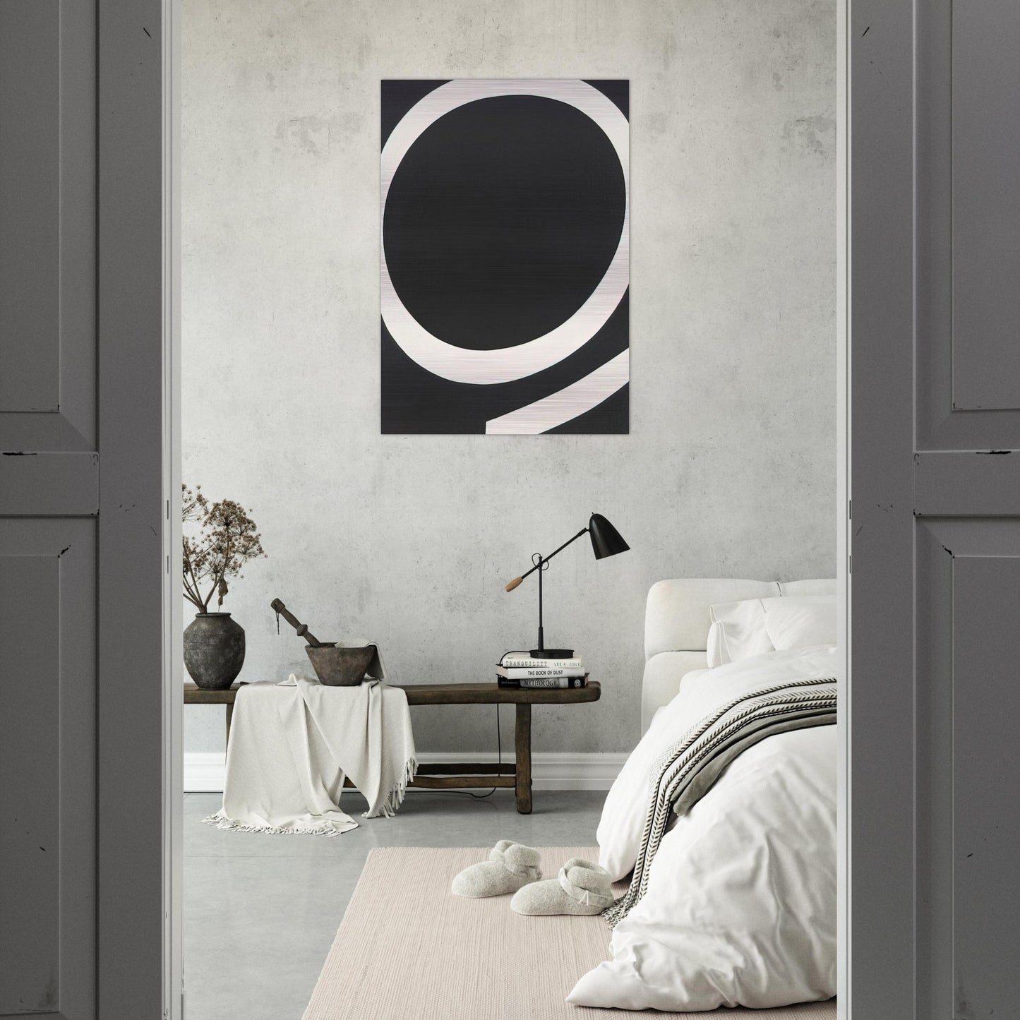 Running White - Ellsworth Kelly Brushed Aluminum Print - 70x100 cm / 28x40 inches | Ellsworth Kelly Aluminum Print | Ellsworth Kelly Prints