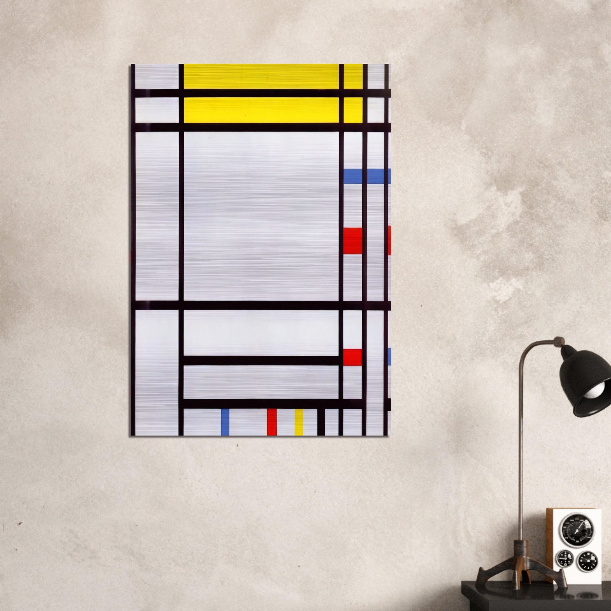 Place de la Concorde - Piet Mondrian Brushed Aluminum Print - 70x100 cm / 28x40 inches | Piet Mondrian Aluminum Print | Piet Mondrian Prints