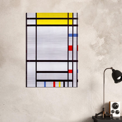 Place de la Concorde - Piet Mondrian Brushed Aluminum Print - 70x100 cm / 28x40 inches | Piet Mondrian Aluminum Print | Piet Mondrian Prints