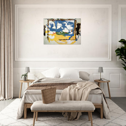 Swan Lake #2 - 1961 - Helen Frankenthaler Acrylic Print - 70x100 cm / 28x40″ inches