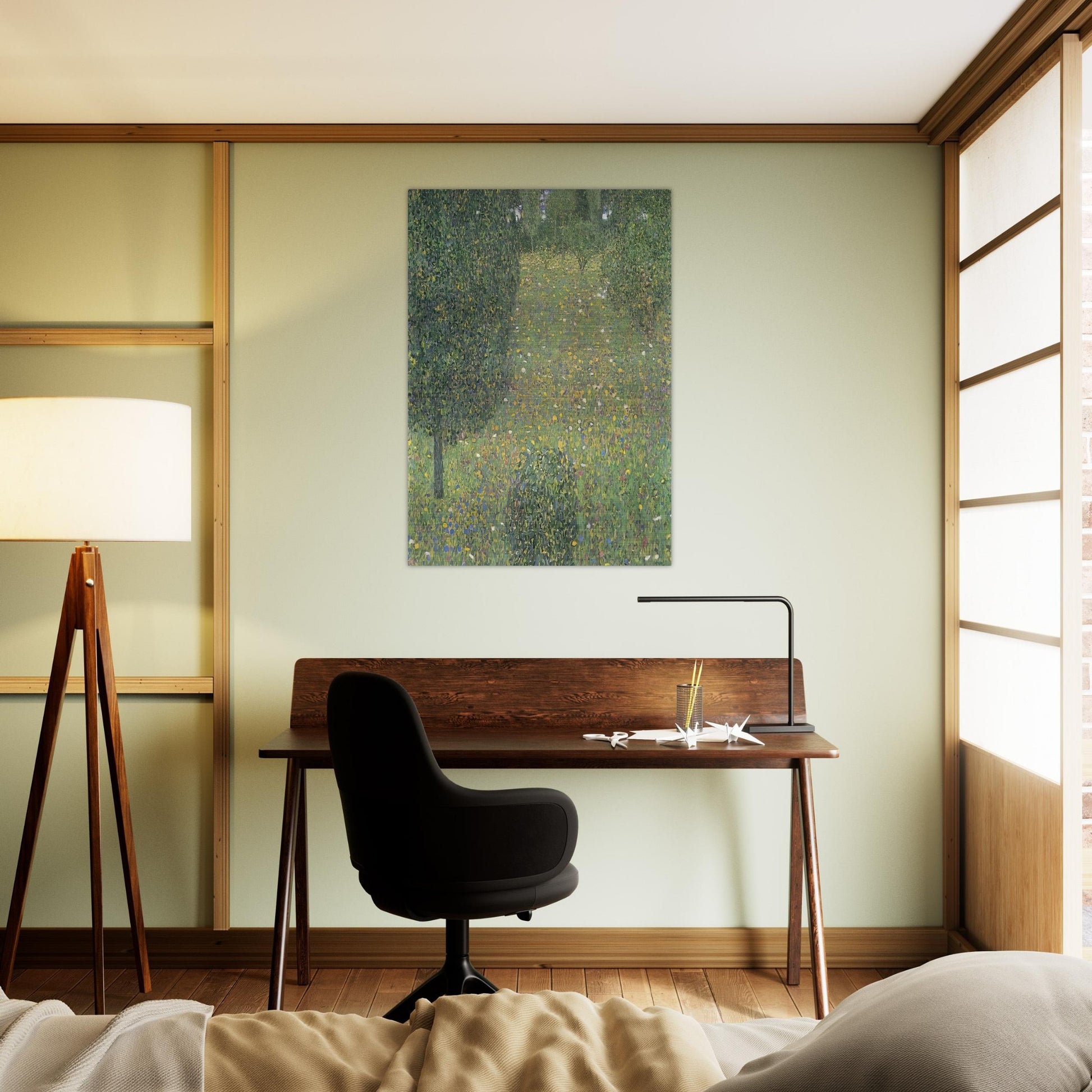 LANDSCAPE GARDEN MEADOW IN FLOWER - Gustav Klimt Brushed Aluminum Print - 70x100 cm / 28x40 inches | Gustav Klimt Aluminum Print | Gustav Klimt Prints