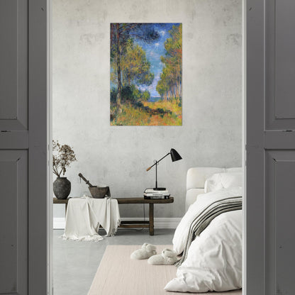 Path at Varengeville - claude monet Brushed Aluminum Print - 70x100 cm / 28x40 inches | claude monet Aluminum Print | claude monet Prints