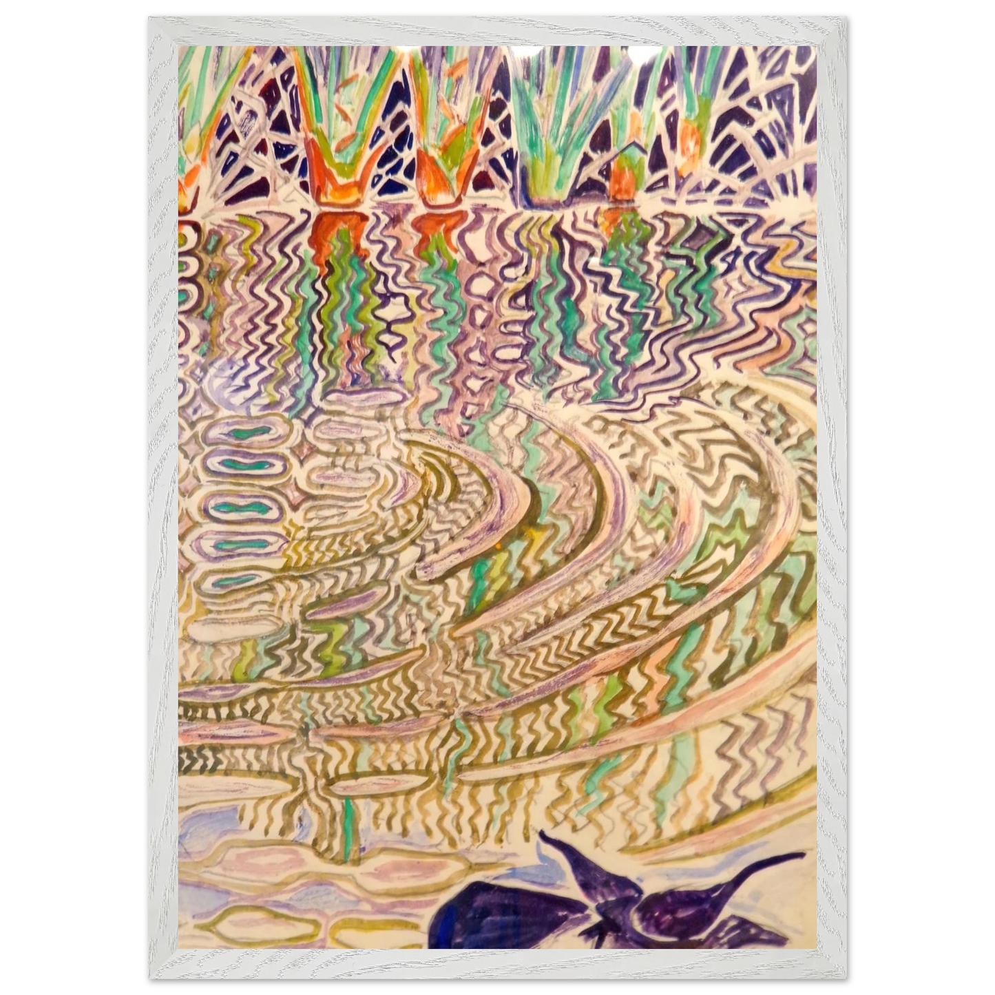 Walter Inglis Anderson - Walter Anderson Wall art - 30x40 cm / 12x16 inches - Premium Wooden Framed Poster With Fine Art Paper-canvas - Black frame