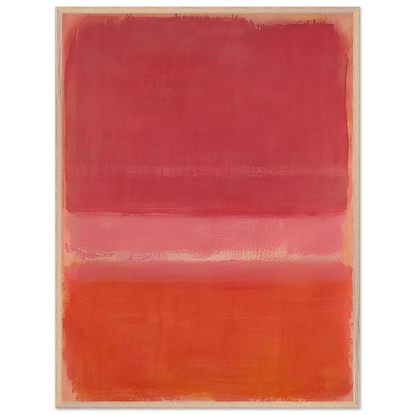 Mark Rothko - Untitled Red - 1956 Wall Art - 60x80 cm / 24x32 inches - Fine Art Poster - -
