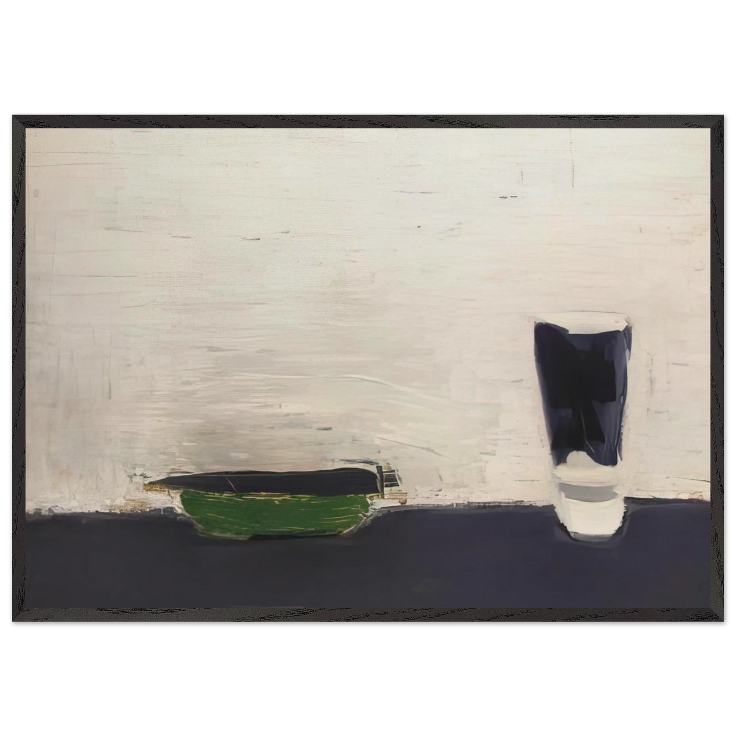 Nature morte au verre - 1954 - Nicolas de Stael 70x100 cm / 28x40 inches Framed Art Print – Black Wooden Frame