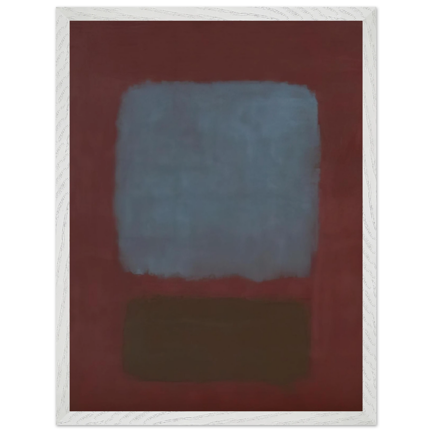 Mark Rothko - No. 37No. 19 Slate Blue and Brown on Plum - 1958 Wall Art - 60x80 cm / 24x32 inches - Fine Art Poster-canvas - -