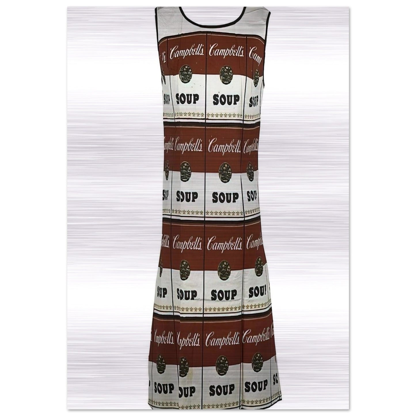 The Souper Dress - Andy Warhol Brushed Aluminum Print - 70x100 cm / 28x40 inches | Andy Warhol Aluminum Print | Andy Warhol Prints