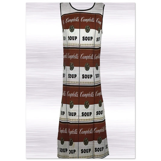 The Souper Dress - Andy Warhol Brushed Aluminum Print - 70x100 cm / 28x40 inches | Andy Warhol Aluminum Print | Andy Warhol Prints