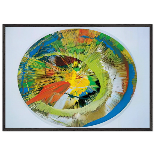 BEAUTIFUL REVOLVING SPHINCTER - Damien Hirst 70x100 cm / 28x40 inches Framed Art Print – Black Wooden Frame