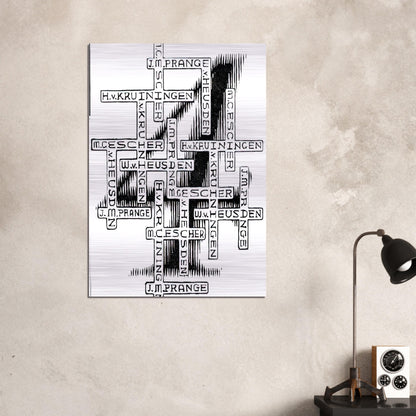 ESCHER (29) - MC Escher Brushed Aluminum Print - 70x100 cm / 28x40 inches | MC Escher Aluminum Print | MC Escher Prints
