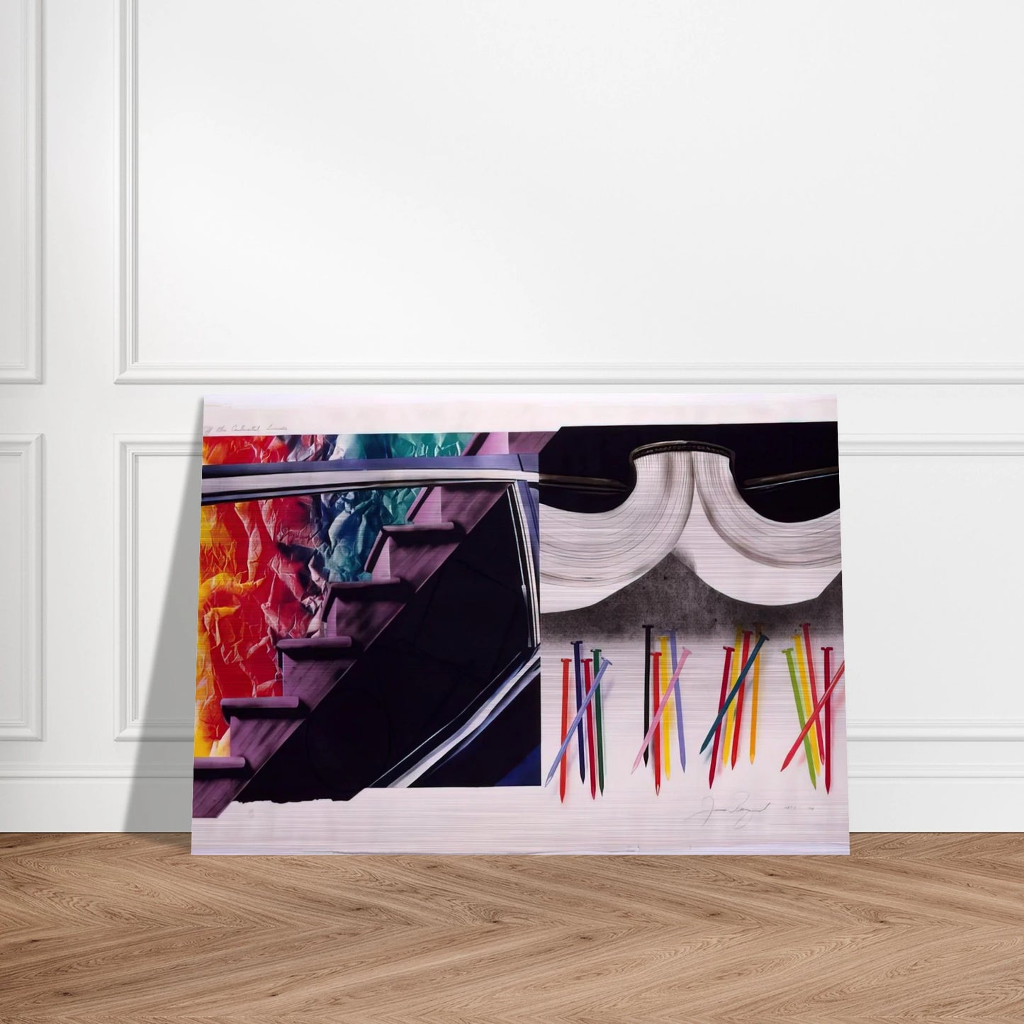 Off the Continental Divide - James Rosenquist Brushed Aluminum Print - 70x100 cm / 28x40 inches | James Rosenquist Aluminum Print | James Rosenquist Prints