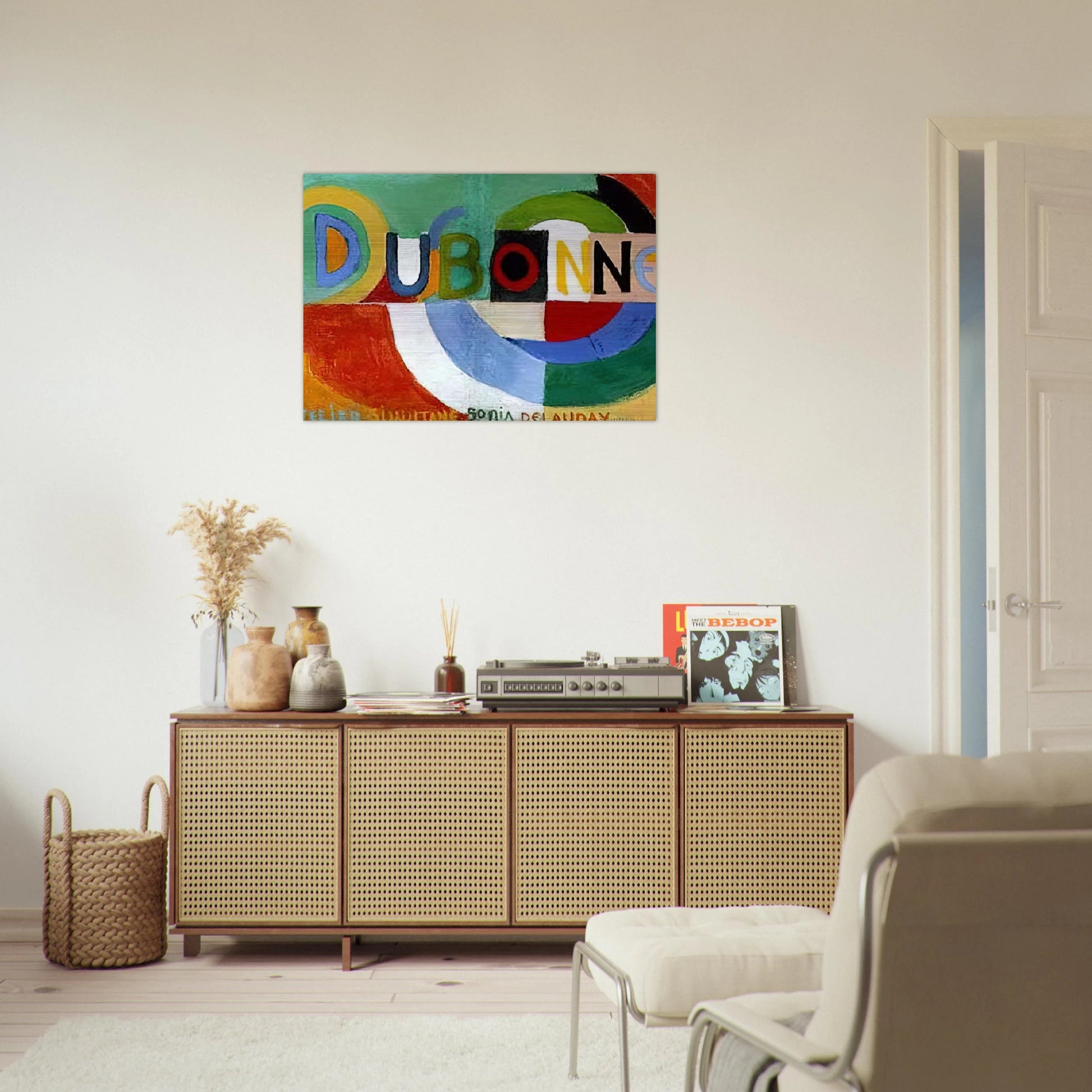DUBONNET - Sonia Delaunay Brushed Aluminum Print - 70x100 cm / 28x40 inches | Sonia Delaunay Aluminum Print | Sonia Delaunay Prints