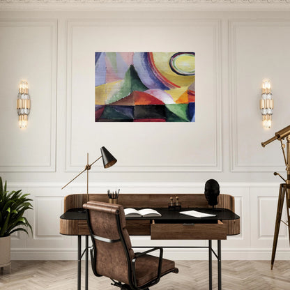ELECTRIC PRISMS - Sonia Delaunay Brushed Aluminum Print - 70x100 cm / 28x40 inches | Sonia Delaunay Aluminum Print | Sonia Delaunay Prints