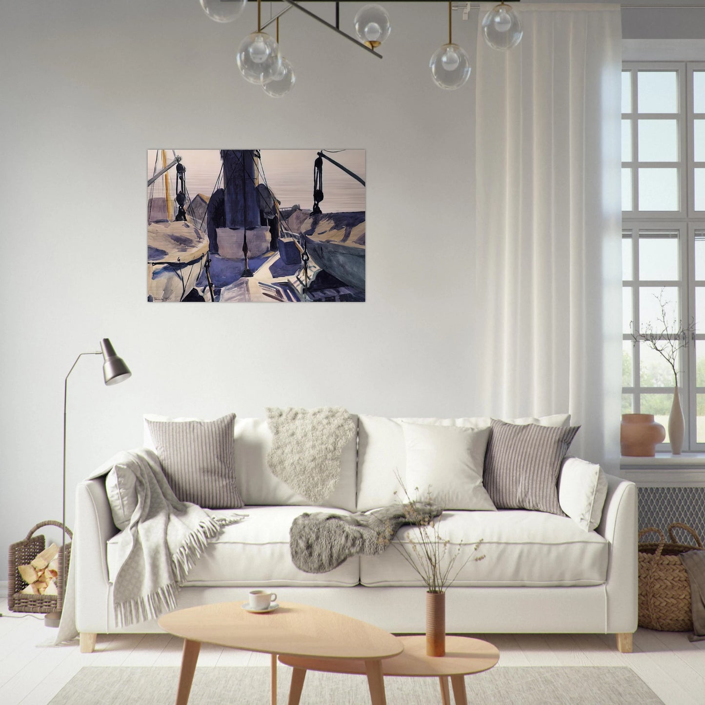 Funnel of Trawler - Edward Hopper Brushed Aluminum Print - 70x100 cm / 28x40 inches | Edward Hopper Aluminum Print | Edward Hopper Prints