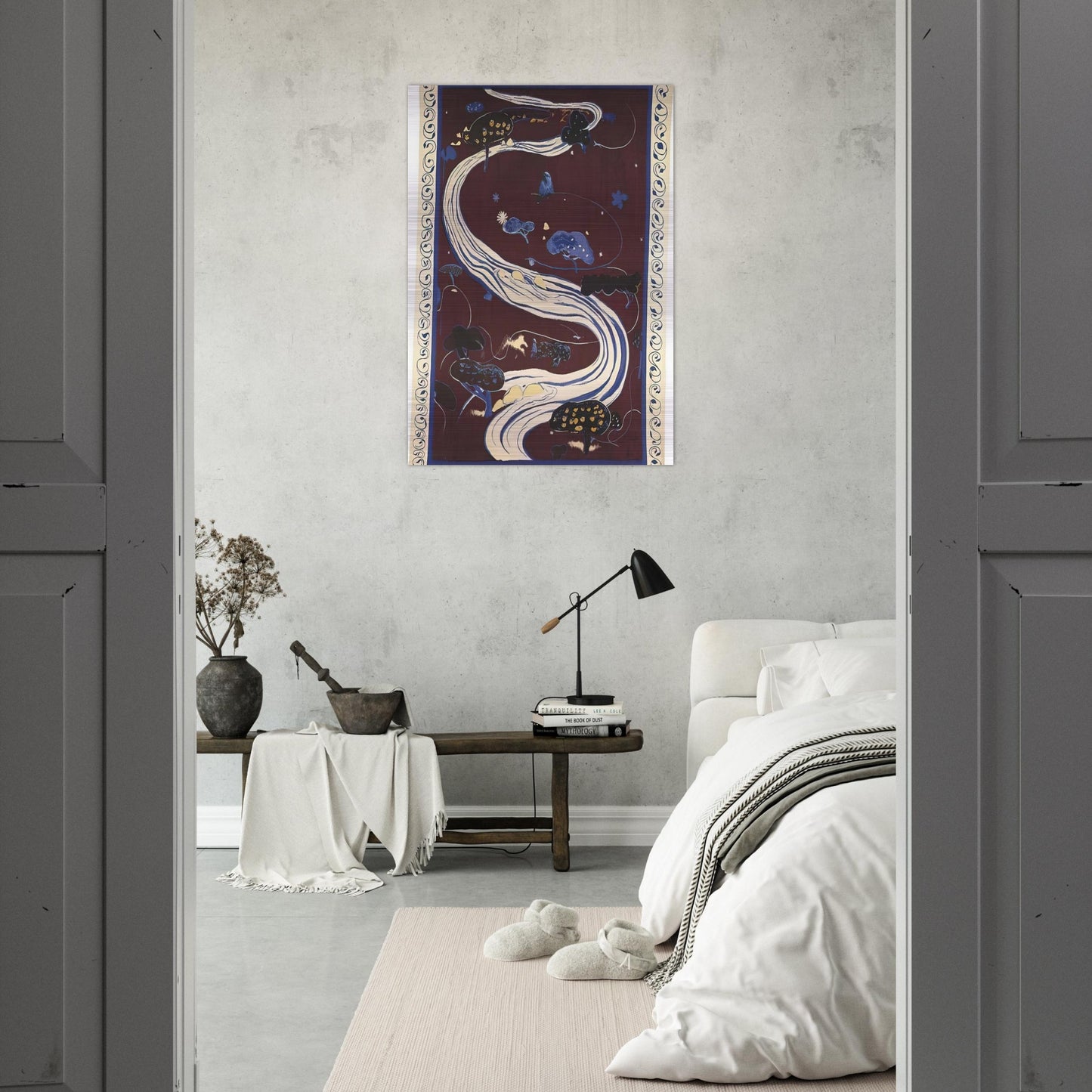 The River - figurative - Brett Whiteley Brushed Aluminum Print - 70x100 cm / 28x40 inches | Brett Whiteley Aluminum Print | Brett Whiteley Prints
