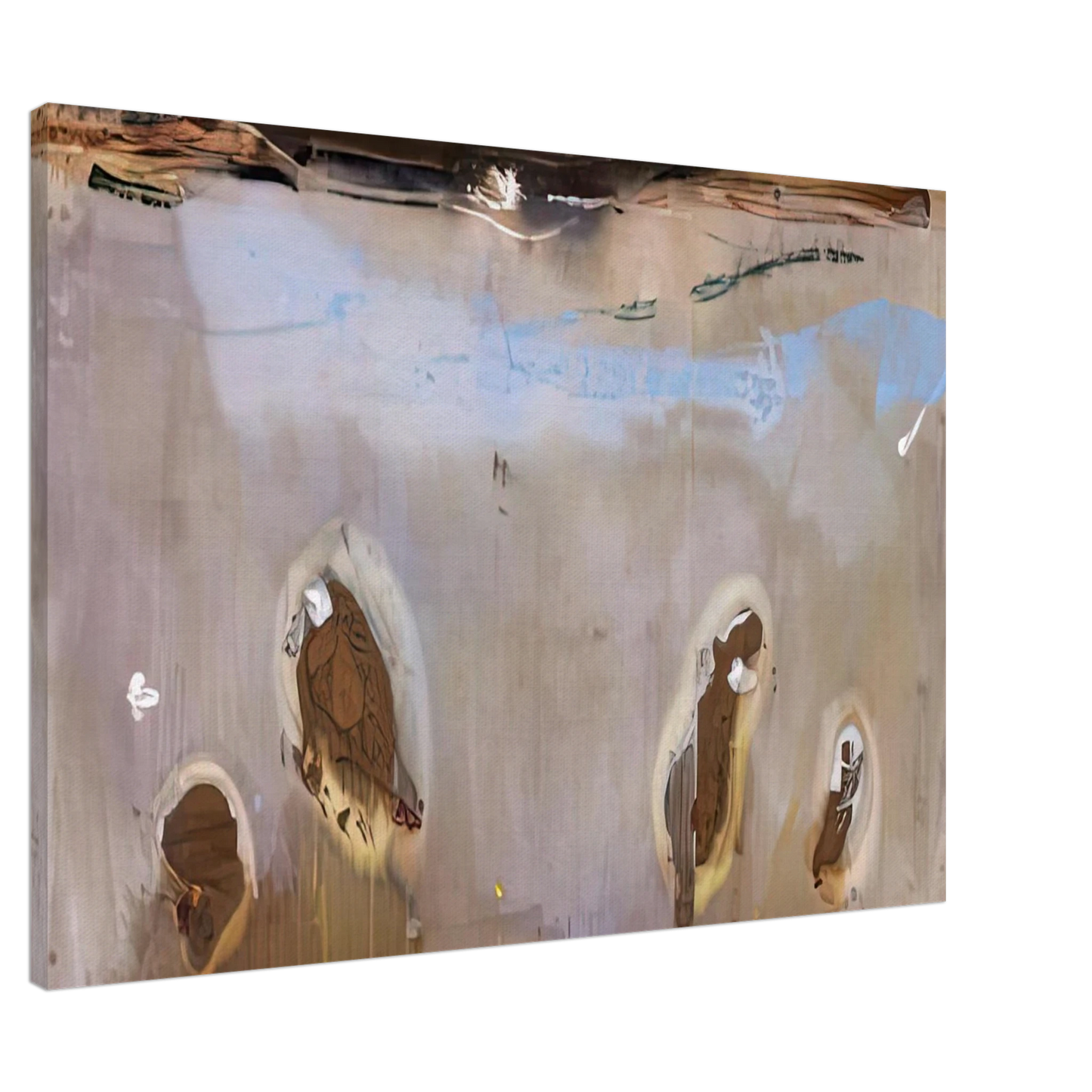 Helen Frankenthaler - Tethys, 1981- Wall Art - 60x80 cm / 24x32 inches - Fine Art Poster-canvas - -