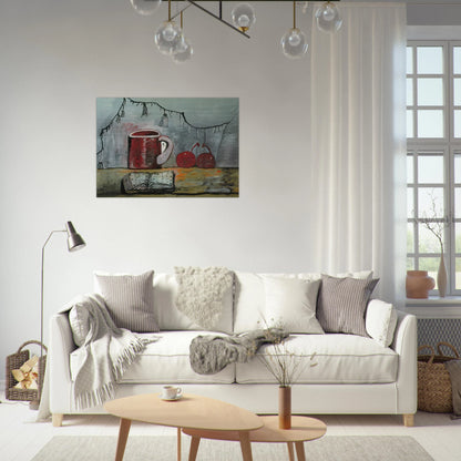 CURTAIN - Philip Guston Brushed Aluminum Print - 70x100 cm / 28x40 inches | Philip Guston Aluminum Print | Philip Guston Prints