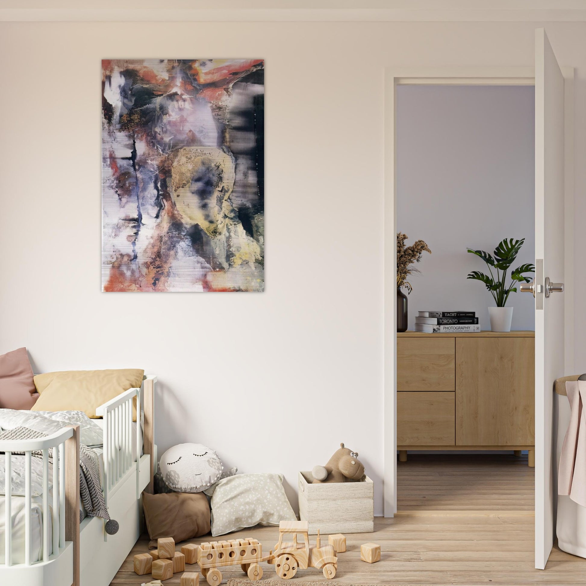 The Archer - Paul Jenkins Brushed Aluminum Print - 70x100 cm / 28x40 inches | Paul Jenkins Aluminum Print | Paul Jenkins Prints