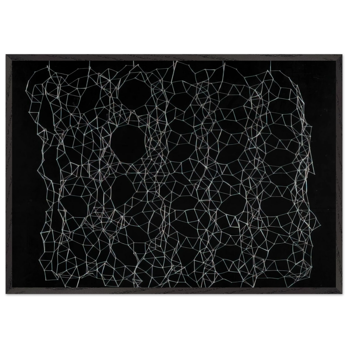 Reticularea - 1975 - Gego 70x100 cm / 28x40 inches Framed Art Print – Black Wooden Frame