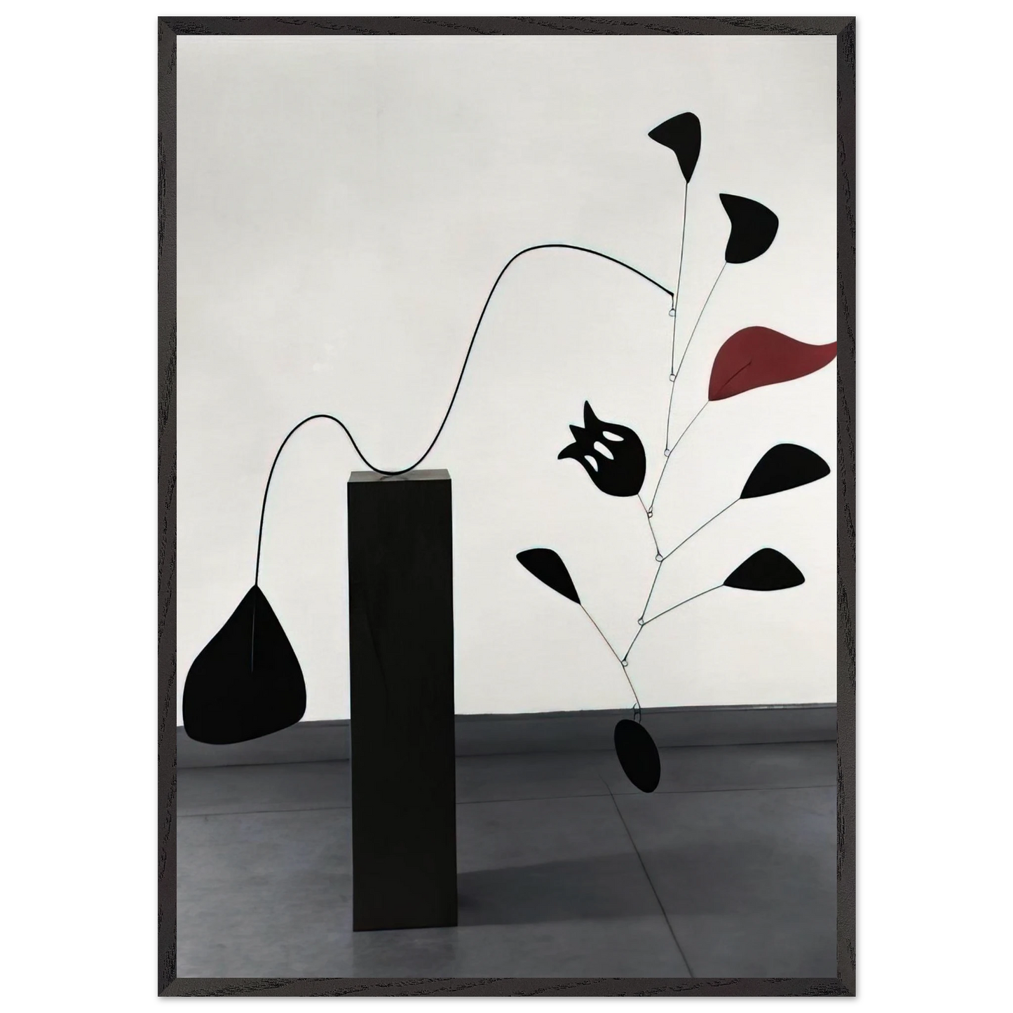 POMEGRANATE 1949 - Alexander Calder 70x100 cm / 28x40 inches Framed Art Print – Black Wooden Frame