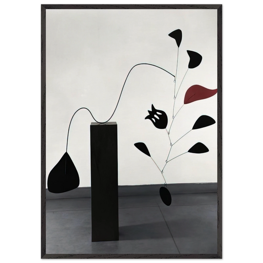 POMEGRANATE 1949 - Alexander Calder 70x100 cm / 28x40 inches Framed Art Print – Black Wooden Frame