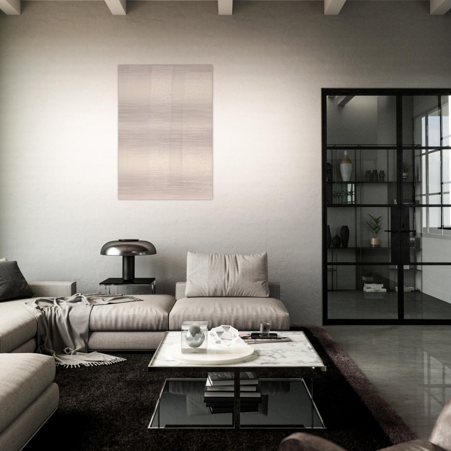 Manual - Robert Ryman Brushed Aluminum Print - 70x100 cm / 28x40 inches | Robert Ryman Aluminum Print | Robert Ryman Prints