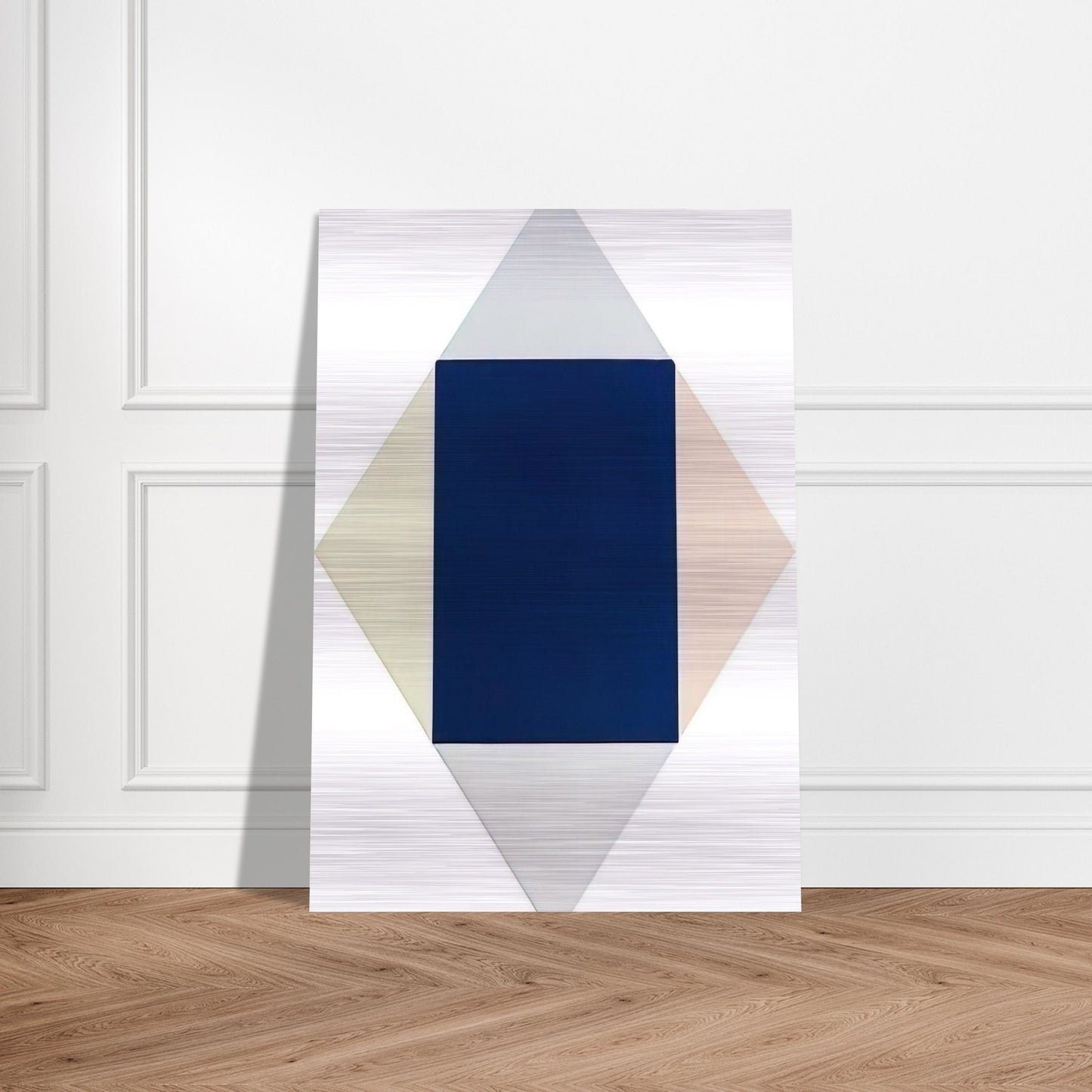 Blauer kern - 1969 - Max Bill Brushed Aluminum Print - 70x100 cm / 28x40 inches | Max Bill Aluminum Print | Max Bill Prints