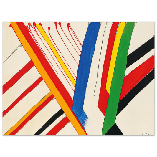 Alexander Calder - THE GREEN STRIPE 1963 Fine Art Poster