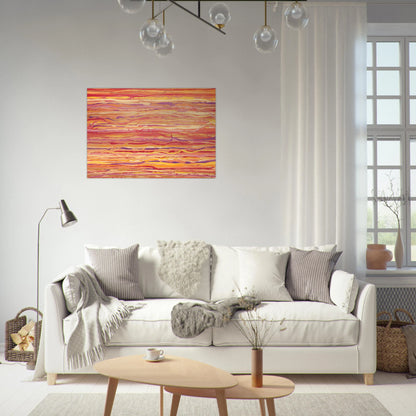 All Over Pour Painting - 1969 - Ronnie Landfield Brushed Aluminum Print - 70x100 cm / 28x40 inches | Ronnie Landfield Aluminum Print | Ronnie Landfield Prints