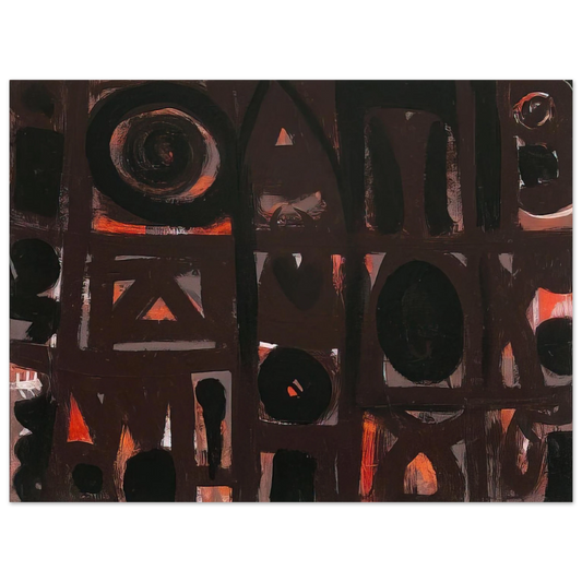 Adolph Gottlieb - Night Forms - 1950  75x100 cm / 30x40inches Fine Art Poster