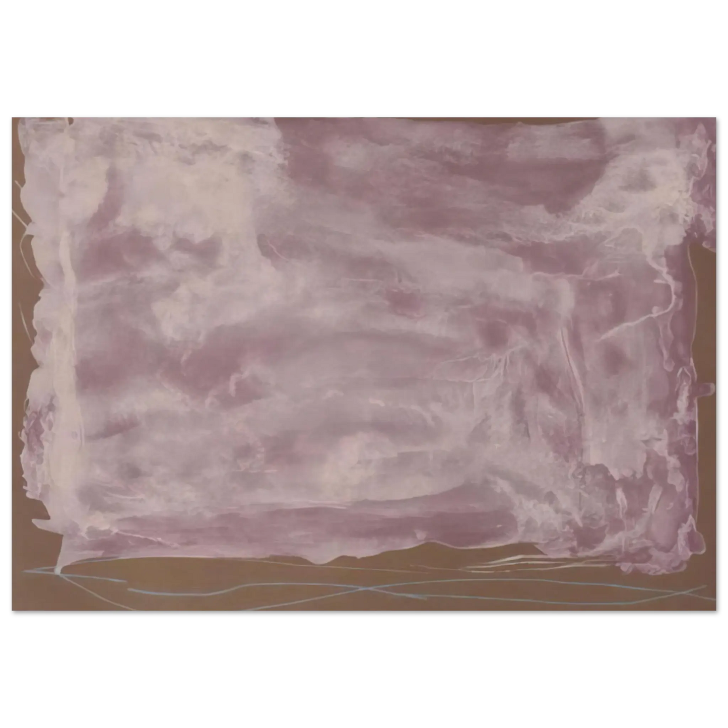 Helen Frankenthaler - Soho Dreams - 1987 Wall art - 27x35 cm / 11x14 Inches - Premium Wooden Framed Poster With Fine Art Paper - Wood frame