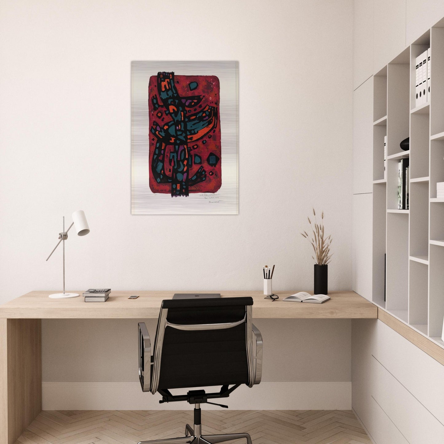 Living Flame - 1954 - Alfred Manessier Brushed Aluminum Print - 70x100 cm / 28x40 inches | Alfred Manessier Aluminum Print | Alfred Manessier Prints