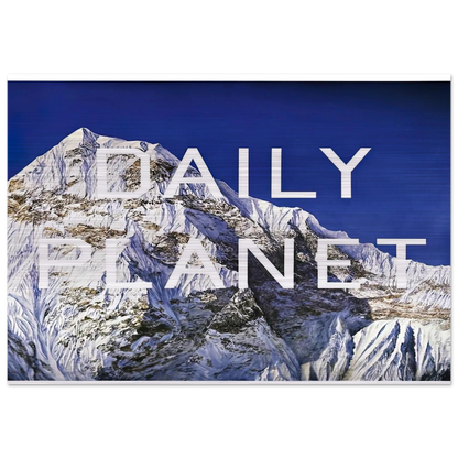 DAILY PLANET 2003 - Edward Ruscha Brushed Aluminum Print - 70x100 cm / 28x40 inches | Edward Ruscha Aluminum Print | Edward Ruscha Prints