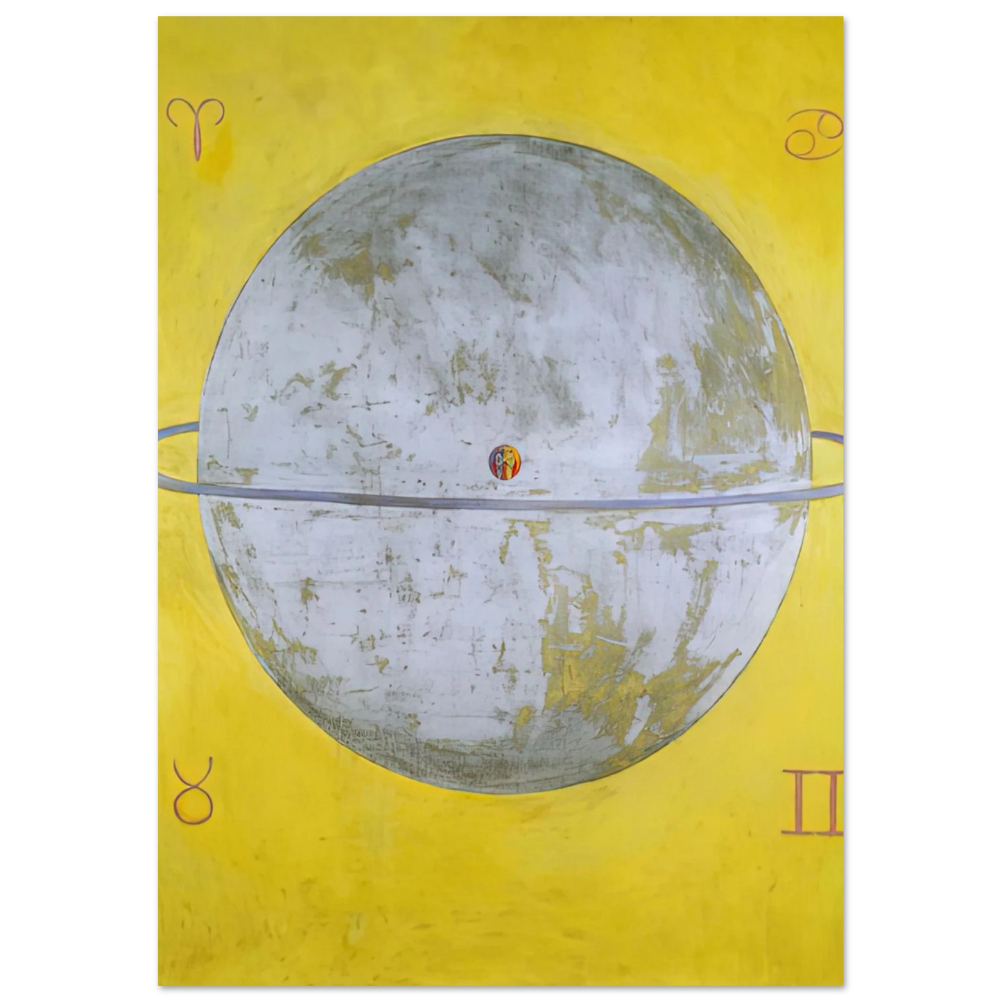 Hilma af Klint - THE DOVE NR 12 1915 Wall art - 40x50 cm / 16x20 inches - Premium Wooden Framed Poster With Fine Art Paper-canvas - Black frame