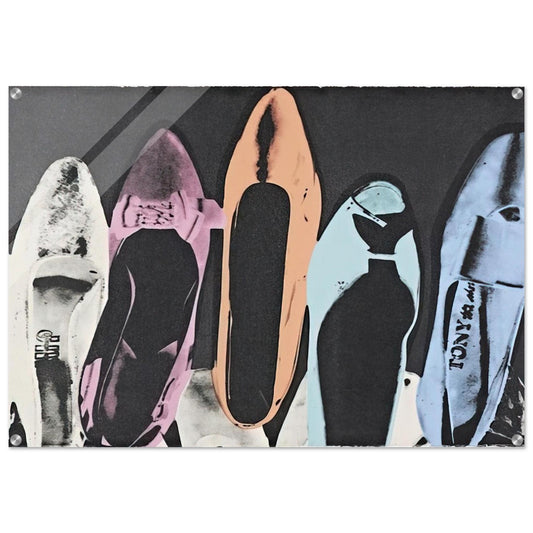 Diamond Dust Shoes - Andy Warhol Acrylic Print - 70x100 cm / 28x40″ inches | Andy Warhol Wall Art | Andy Warhol Prints