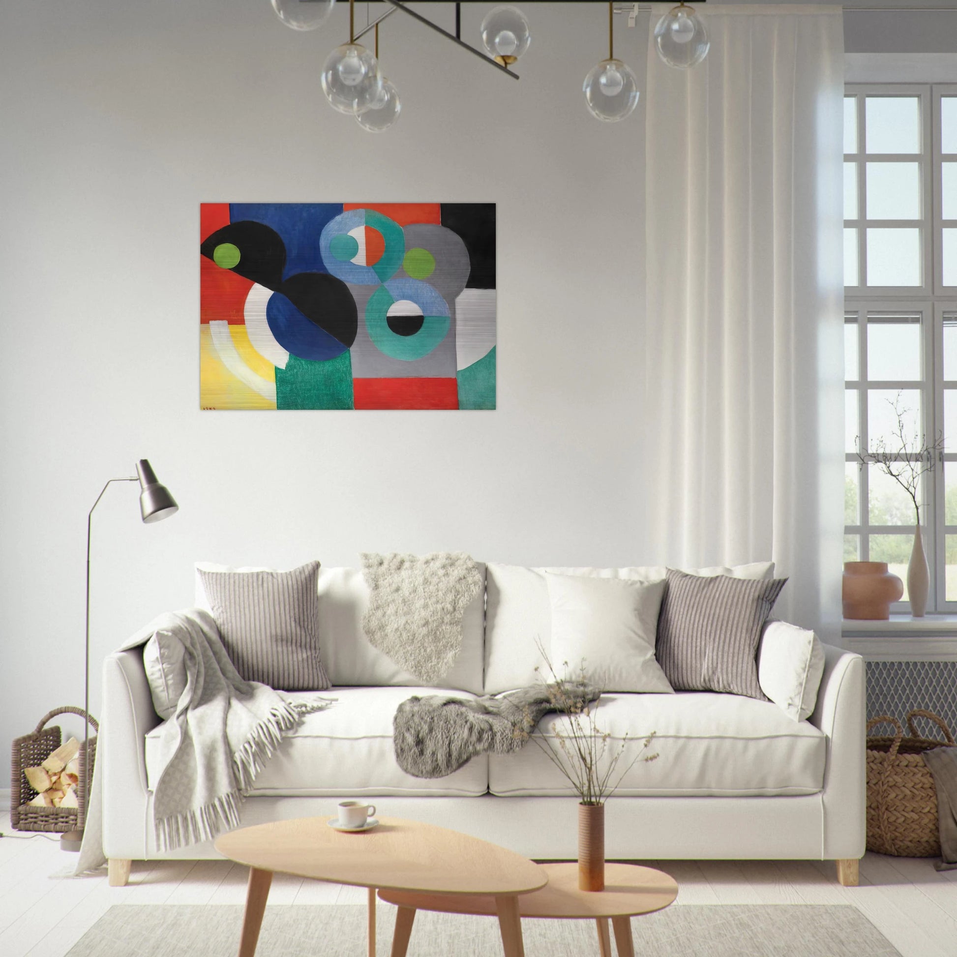 RYTHME COLORE - Sonia Delaunay Brushed Aluminum Print - 70x100 cm / 28x40 inches | Sonia Delaunay Aluminum Print | Sonia Delaunay Prints