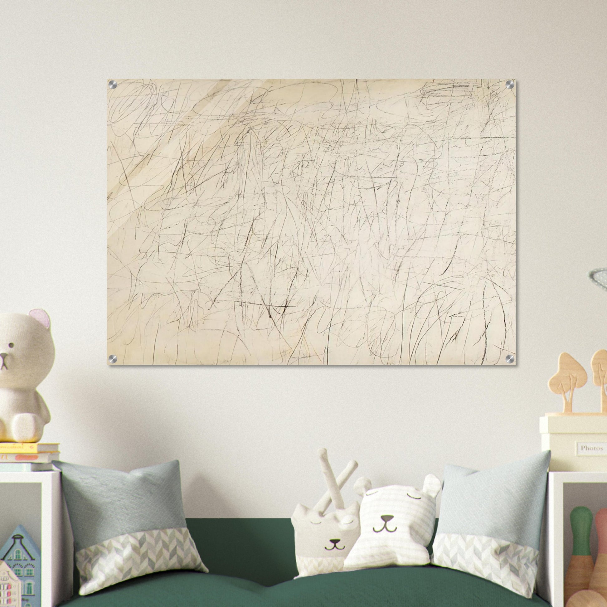 The Geeks - Cy Twombly Acrylic Print - 70x100 cm / 28x40″ inches | Cy Twombly Wall Art | Cy Twombly Prints